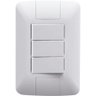 Conjunto 4x2 com 3 Interruptores Paralelos 6 a 250 V Tramontina Aria Branco Tramontina - 1