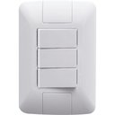 Ver imagem 1 de Conjunto 4x2 com 3 Interruptores Paralelos 6 a 250 V Tramontina Aria Branco Tramontina