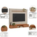 Ver imagem 2 de Painel Home para TV Sala de Estar Amarante Canela Off White Fosco 162cm