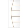 Porta de Correr Frisada Cm-01 Branca Kit de Madeira C/ Fechadura 210x92 Hdf - 2