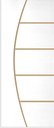 Ver imagem 2 de Porta de Correr Frisada Cm-01 Branca Kit de Madeira C/ Fechadura 210x92 Hdf