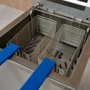 Ver imagem 5 de Fritadeira Fritador Elétrico Grande 2 Cestos 18l de Pedestal Coluna 8000w Sebem