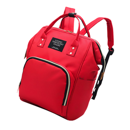 Mochila Maternidade Multifuncional Moderna e Térmica:Vermelho - 2