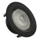 Ver imagem 2 de Kit 10 Spot Led 5w Redondo Embutir Branco Frio 9x9cm Preto