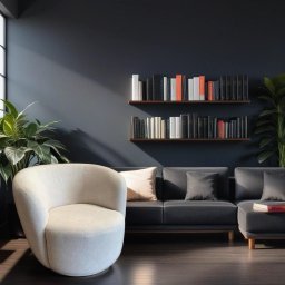 Poltrona Giratória Decorativa Tecido Boucle Bege Isofá Móveis - 2