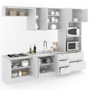 Ver imagem 6 de Cozinha Completa Orlando 10 Portas 5 Gavetas 100% Mdf Americana Branco - Panorama Móveis