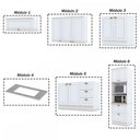 Ver imagem 5 de Cozinha Completa Orlando 10 Portas 5 Gavetas 100% Mdf Americana Branco - Panorama Móveis