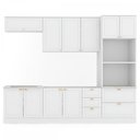 Ver imagem 7 de Cozinha Completa Orlando 10 Portas 5 Gavetas 100% Mdf Americana Branco - Panorama Móveis