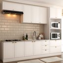 Ver imagem 1 de Cozinha Completa Orlando 10 Portas 5 Gavetas 100% Mdf Americana Branco - Panorama Móveis