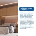 Ver imagem 5 de Módulo Aéreo para Quarto 3 Portas Elegance Marrom/Angelin