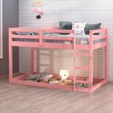 Ver imagem 1 de Cama Infantil Alta Rosa Brincar - Iaza Moveis