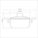 Ver imagem 6 de Caçarola Tramontina Antiaderente Paris 18cm Vermelho