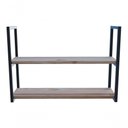 Ver imagem 5 de Kit 2 Prateleiras Suspensas Industrial 100x20cm para Cozinha