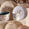 Conjunto 4 Prato Sobremesa Cerâmica 20,4cm Sussurro Pássaro - 6