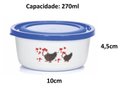Ver imagem 4 de Jogo 15 Mini Potes Redondo Plástico Prime 270ml Galinha Angola - Ercaplast