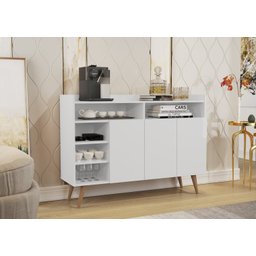 BUFFET APARADOR CANTINHO DO CAFE CELTA 3 PORTAS:BRANCO - 2