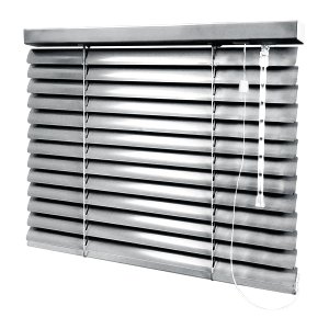 Persiana Horizontal - 1,70m Larg X 1,20m Alt - Alumínio 50mm - Cor: Prata - Persianet