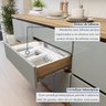 Cozinha Completa Modulada 9 Peças 11 Portas 8 Gavetas com Rodapé Norten - 16