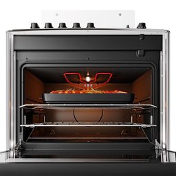 Fogão 5 Bocas Preto com Mesa Inox Dako Magister Grill Bivolt - 3