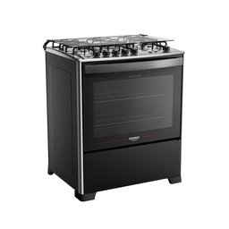 Fogão 5 Bocas Preto com Mesa Inox Dako Magister Grill Bivolt - 2