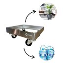 Ver imagem 5 de Suporte para Botijão de Gás em Inox 304 Profissional Cozix