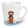 Caneca De Porcelana Allmix Estampa São Francisco de Assis 290 ML Branco - 4