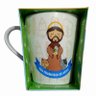 Caneca De Porcelana Allmix Estampa São Francisco de Assis 290 ML Branco - 6