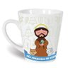 Caneca De Porcelana Allmix Estampa São Francisco de Assis 290 ML Branco - 1