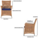 Ver imagem 5 de Jogo Sofá e 2 Poltronas Igapó Alumínio Fendi E10 Trama Terra Cota