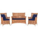 Ver imagem 1 de Jogo Sofá e 2 Poltronas Igapó Alumínio Fendi E10 Trama Terra Cota