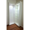 Ver imagem 2 de Kit 2 Gôndola Lojas Estante Expositor Vidro Led na Cor Branca