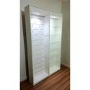 Ver imagem 4 de Kit 2 Gôndola Lojas Estante Expositor Vidro LED na Cor Branca