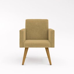Kit 03 Poltronas Decorativa Sala Balaqui Decor Cor:capuccino - 5