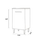 Ver mais imagens de Balcão Multiuso Cozinha 1 Porta 40 cm Modulado MDF Montado