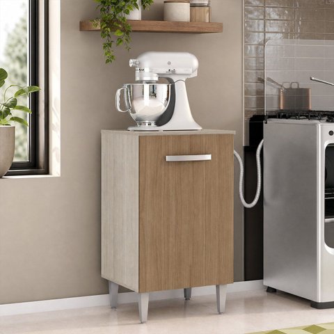Balcão Multiuso Cozinha 1 Porta 40 cm Modulado MDF Montado
