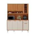 Ver imagem 2 de Combo de Móveis de Cozinha Itafriz 8 Portas 1 Gaveta MDP-MDF 150cm Off White Itatiaia