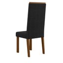 Ver mais imagens de Sala Jantar Ana 136cm Vidro 4 Cadeira Veludo Livia Preto/Ambar