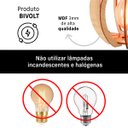 Ver imagem 6 de Lustre Siggy, Tabaco Vazado Aletado - Ilux Dec515tab