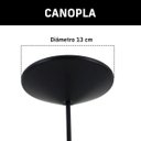 Ver imagem 5 de Lustre Siggy, Tabaco Vazado Aletado - Ilux Dec515tab