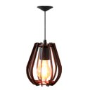 Ver imagem 1 de Lustre Siggy, Tabaco Vazado Aletado - Ilux Dec515tab