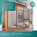Ver imagem 5 de Guarda Roupa Casal 3 Portas de Correr com 3 Espelhos 6 Gavetas Fênix 100% MDF - Mais Móveis