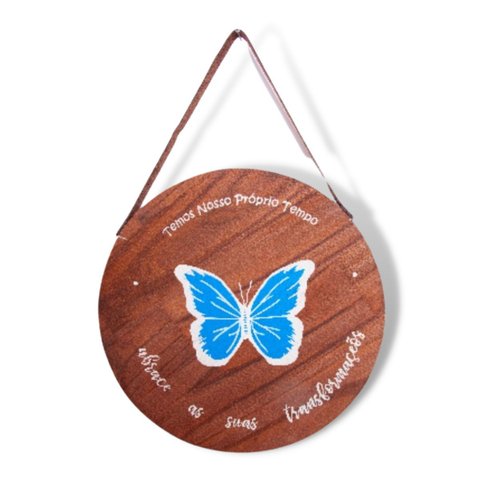 Quadro Decorativo Borboleta Rustica Cantinho do Churrasco