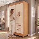 Ver imagem 7 de Guarda-Roupas Brilho 100% MDF 4 Portas 2 Gavetas