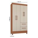 Ver imagem 2 de Guarda-roupas Brilho 100% Mdf 4 Portas 2 Gavetas