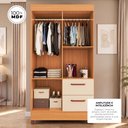 Ver imagem 4 de Guarda-Roupas Brilho 100% MDF 4 Portas 2 Gavetas