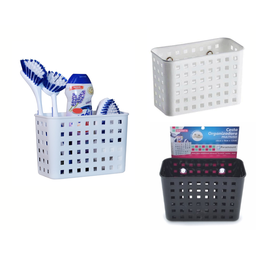 Cesto Organizador Com Ventosa Multiuso, Paramount, Branco, Tamanho: 18x9x12 cm - 4