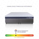 Ver imagem 5 de Conjunto Box Cinza Durban Azul Espuma D28 King 193x203x57 - King House