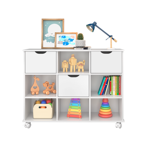 Nicho Organizador para Quarto Infantil Nápoles 3 Gavetas