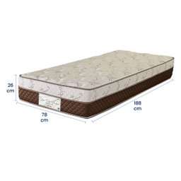 Colchão Solteiro 78x188x26 Pro Soft Bamboo Prorelax Molas Ensacadas Pillow Top Turn Free - Marrom - 5