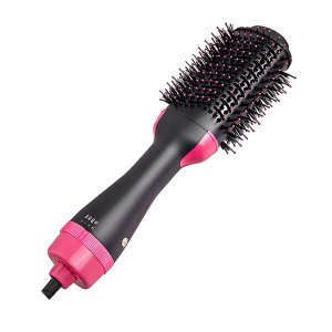 Escova Secadora 3 em 1 de Alta Potência Alisadora e Modeladora com Design Anti-frizz - Cor Rosa